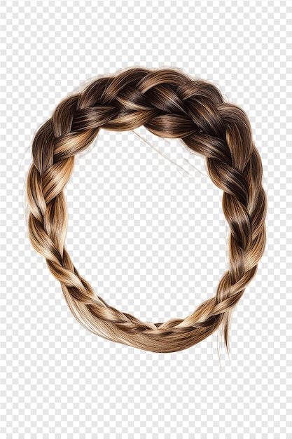 a round hair style with long hair