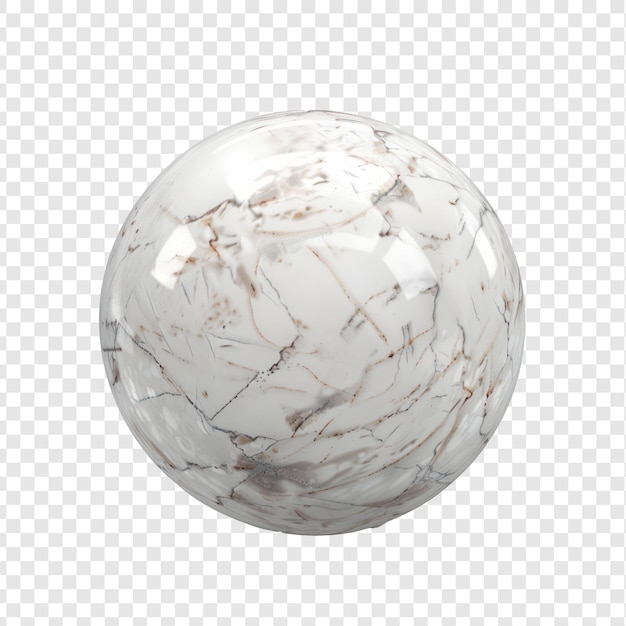 PSD round marble balls isolate on transparency background psd