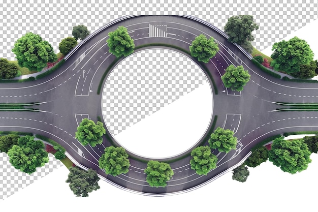 a round mirror with trees and a circle on it