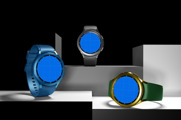 Round Smart Watch On Levels