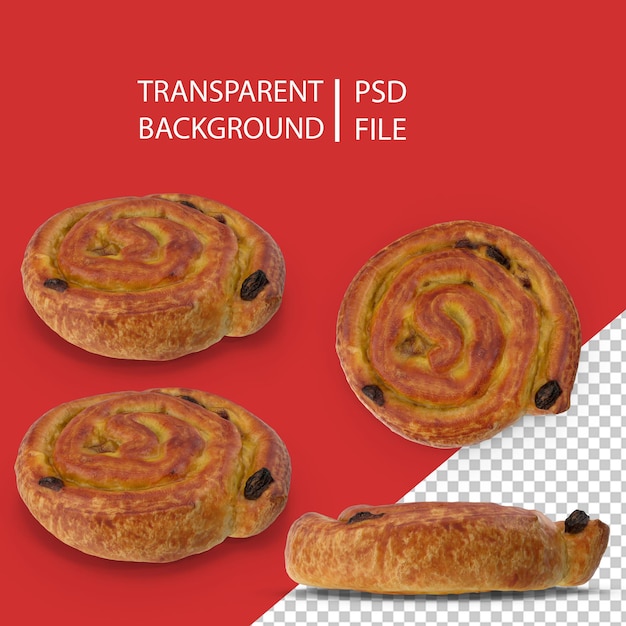 Round Snail Pastry PNG