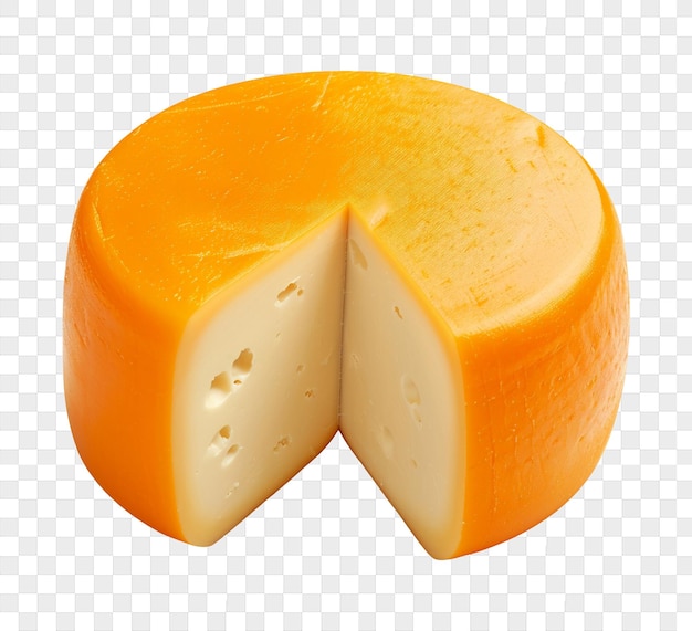 PSD rounded cheese isolated