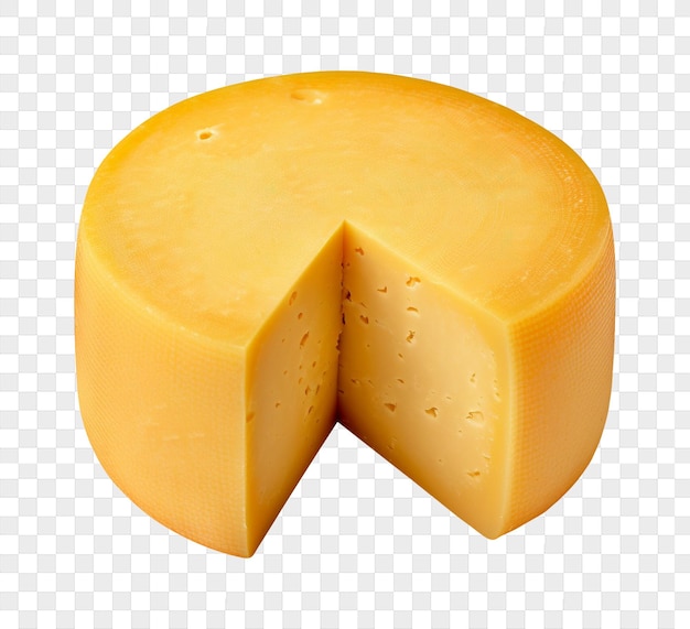 PSD rounded cheese isolated