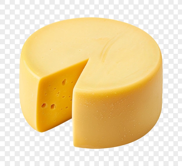 PSD rounded cheese isolated