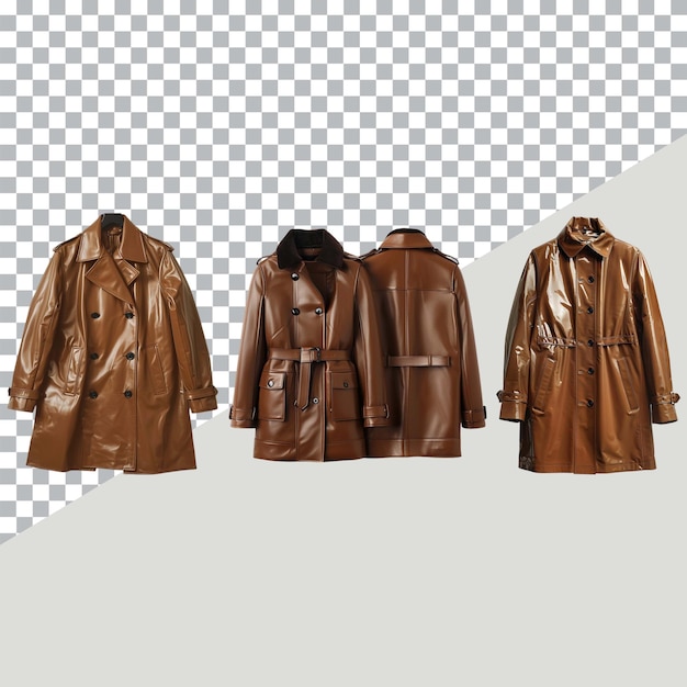 a row of brown leather jackets with the word quot leather quot on the front