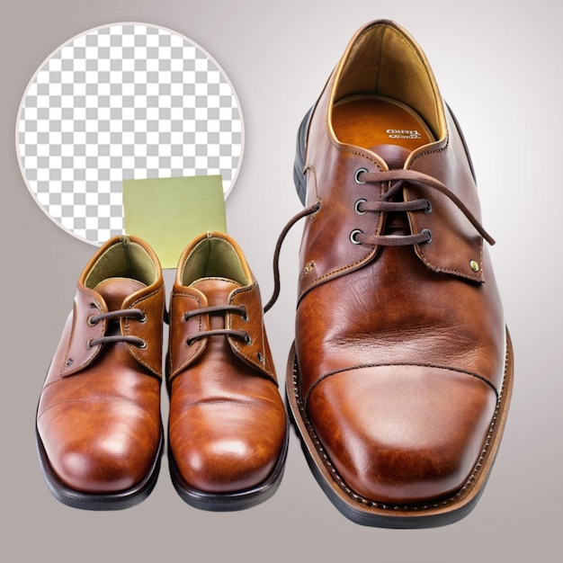 PSD a row of men s shoes are lined up on transparent background