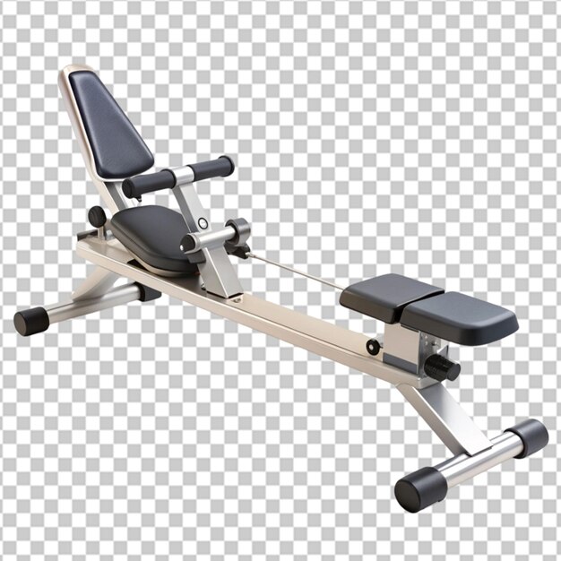 Rowing machine on transparent background