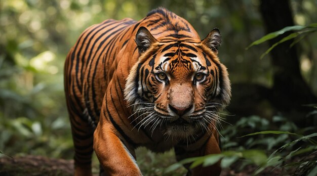 PSD a royal bengal tiger in the forests of sunderbans wildlife wallpaper