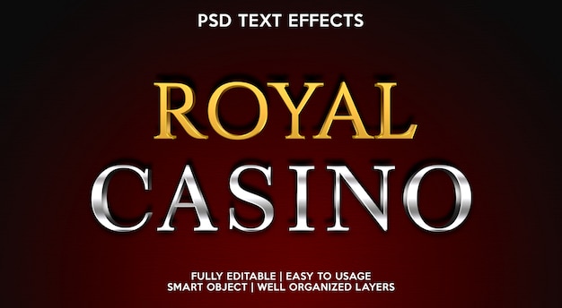 Royal Casino Text Effect Template