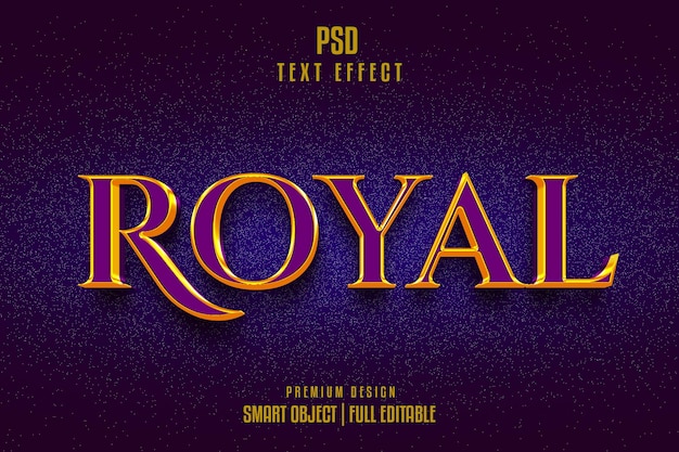 Royal Editable 3D Text Effect