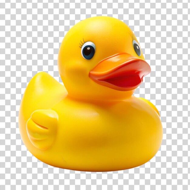 PSD rubber duck isolated on transparent background