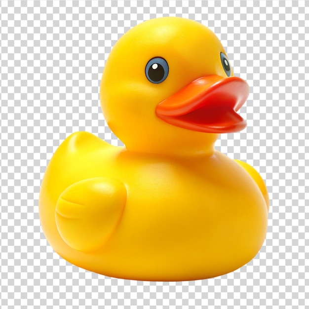 PSD rubber duck isolated on white background