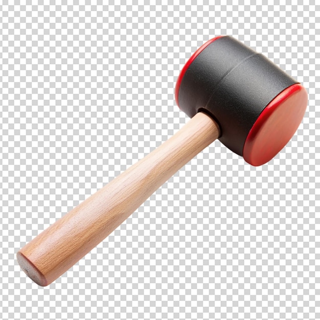 PSD rubber mallet isolated on white background