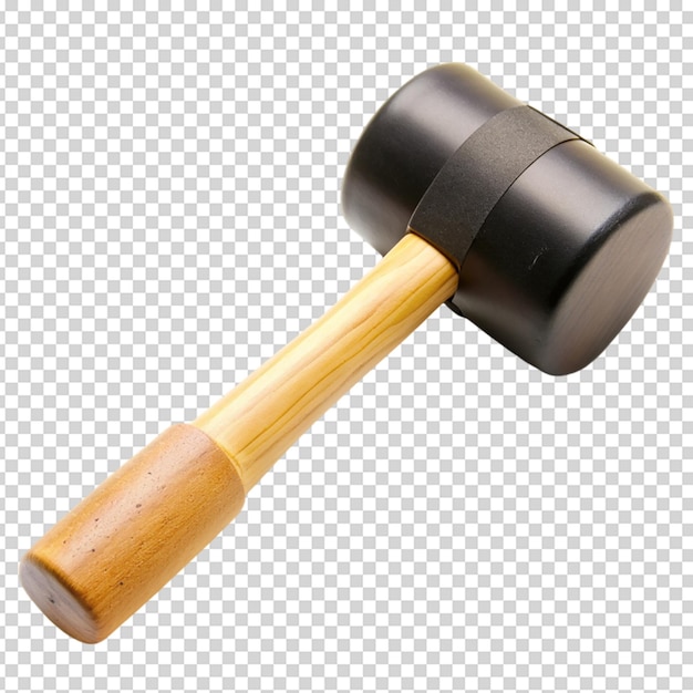 PSD rubber mallet isolated on white background