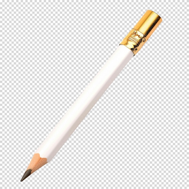 Rubber on Pencil isolated on transparent background