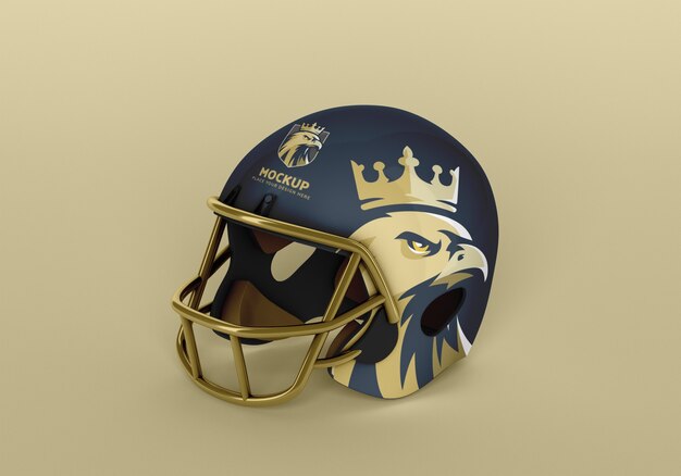 Rugby helmet mockup