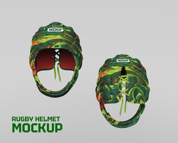 Rugby helmet mockup