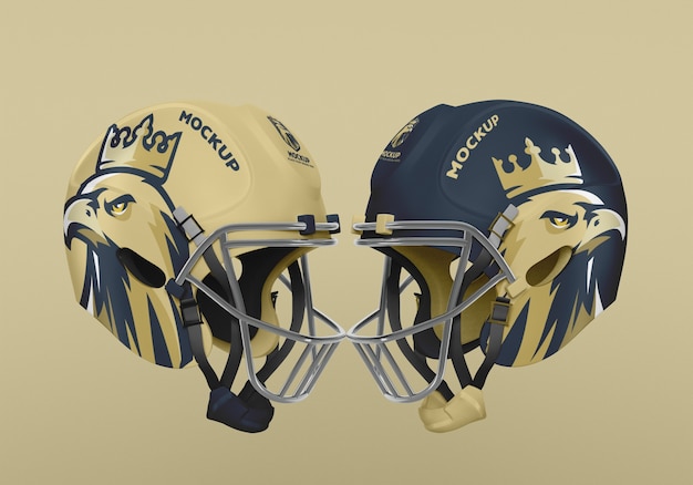 Rugby helmet mockup