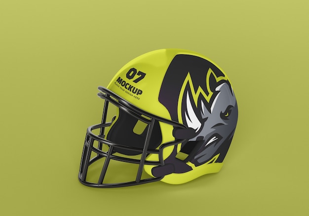 Rugby helmet mockup