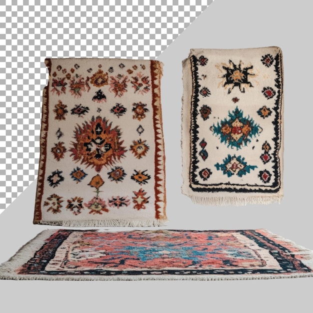 Rugs on transparent background