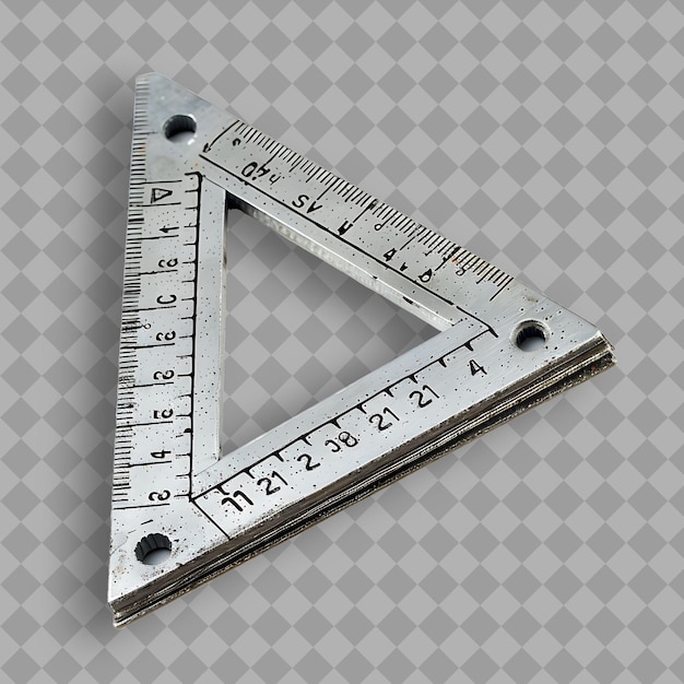 PSD a ruler with the number 1 on it is on a gray background