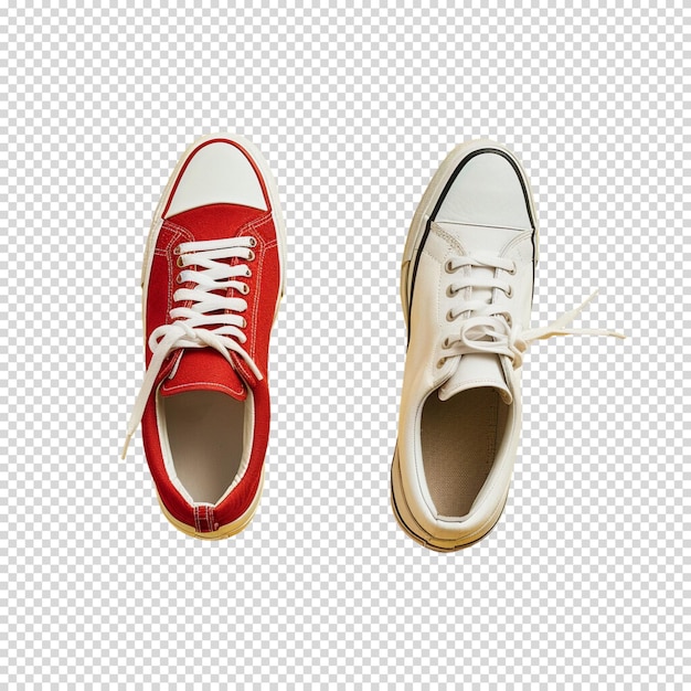 Running shoes or sneakers on a transparent background