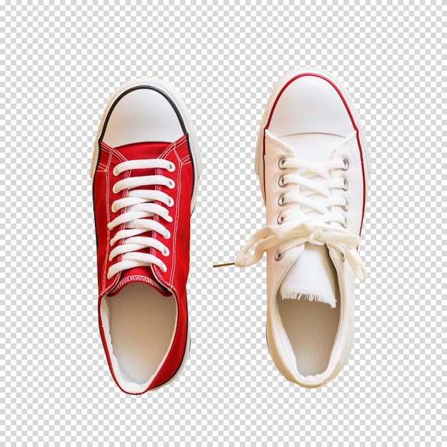 Running shoes or sneakers on a transparent background