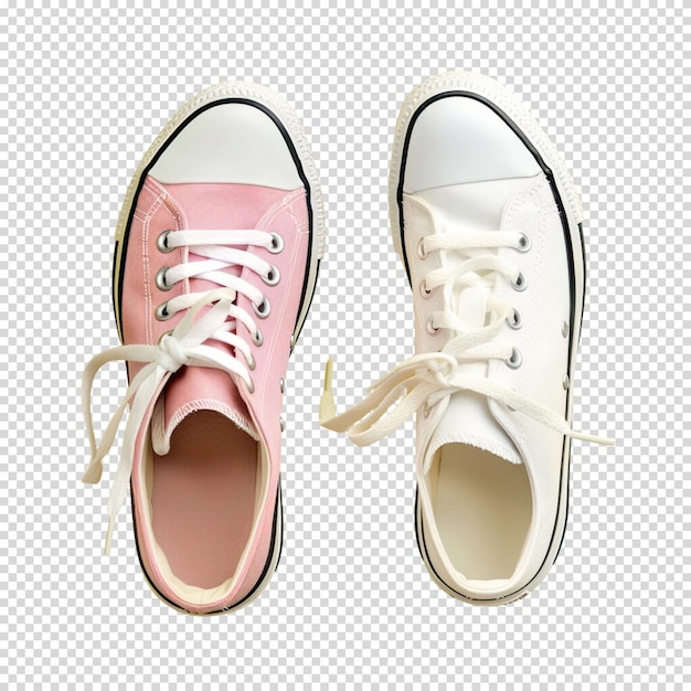 Running shoes or sneakers on a transparent background