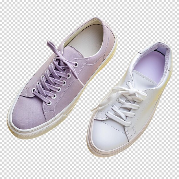 Running shoes or sneakers on a transparent background