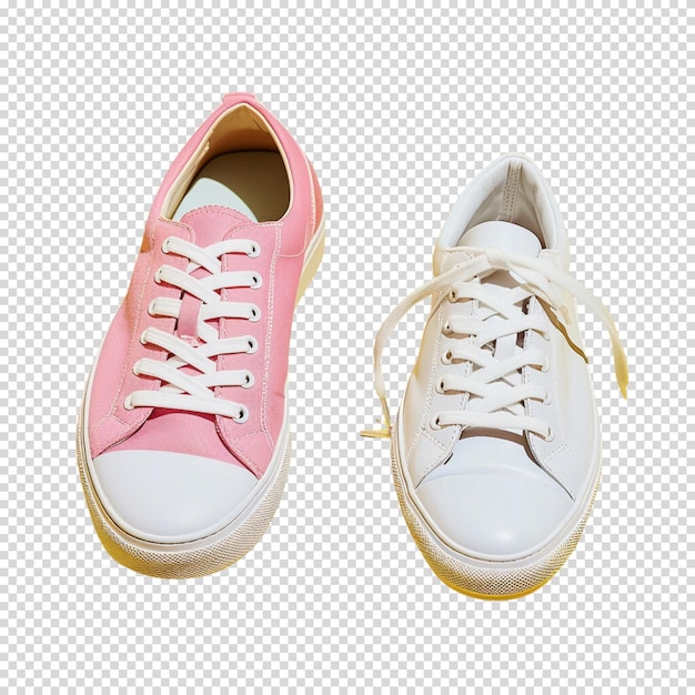 Running shoes or sneakers on a transparent background