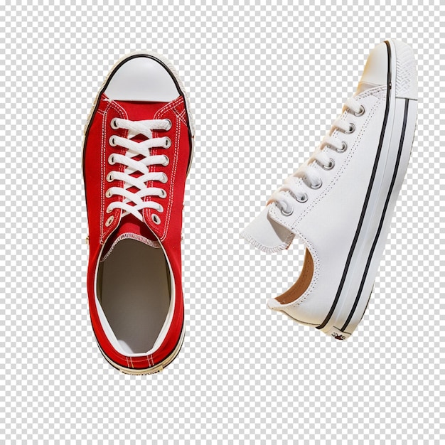 Running shoes or sneakers on a transparent background