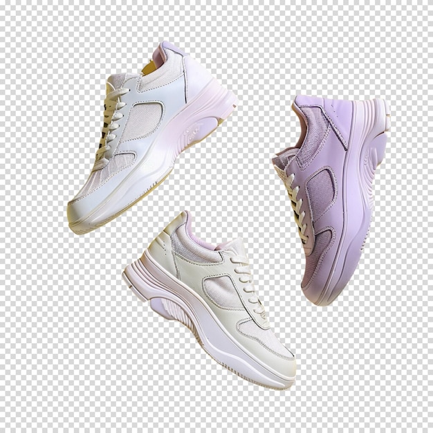 Running shoes or sneakers on a transparent background