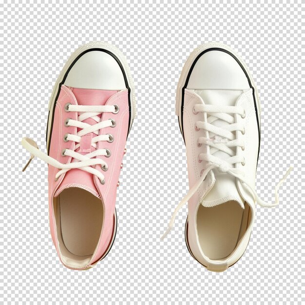 Running shoes or sneakers on a transparent background