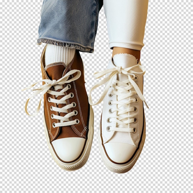 Running shoes or sneakers on a transparent background