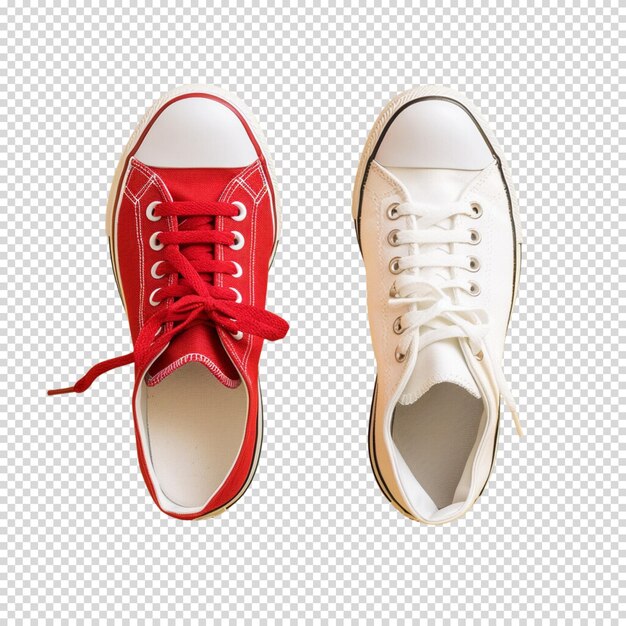 Running shoes or sneakers on a transparent background