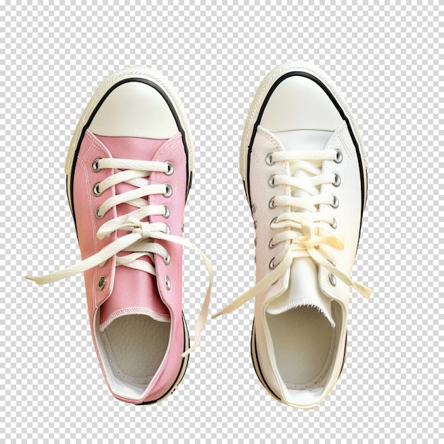 Running shoes or sneakers on a transparent background