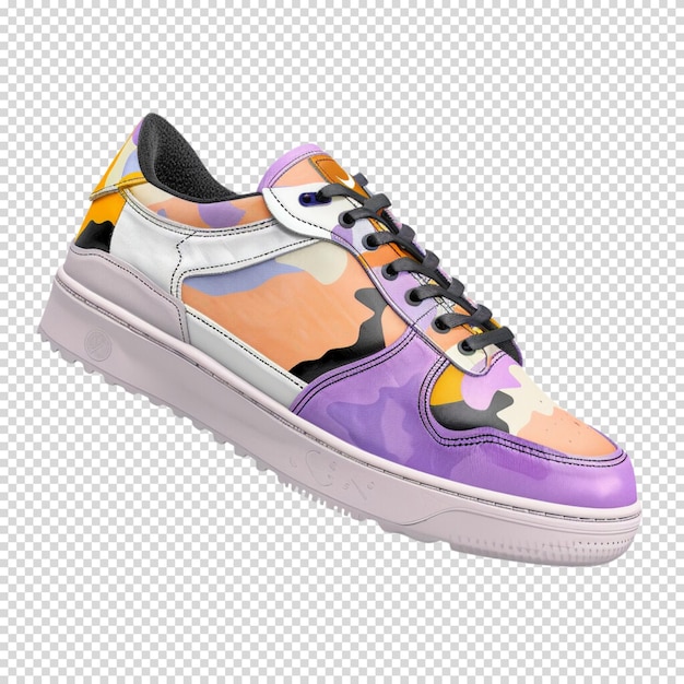 Running shoes or sneakers on a transparent background