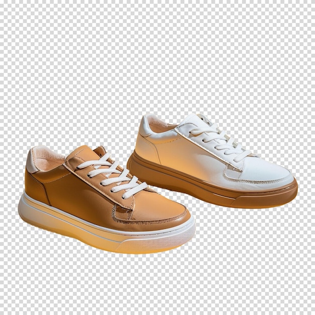 Running shoes or sneakers on a transparent background