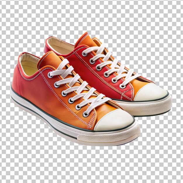 Running shoes or sneakers on a transparent background