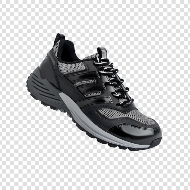 PSD running shoes or sneakers on a transparent background