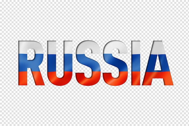 Russian flag text font