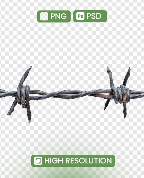 A rusted twisted and bent wire fence with a barbed wire on top