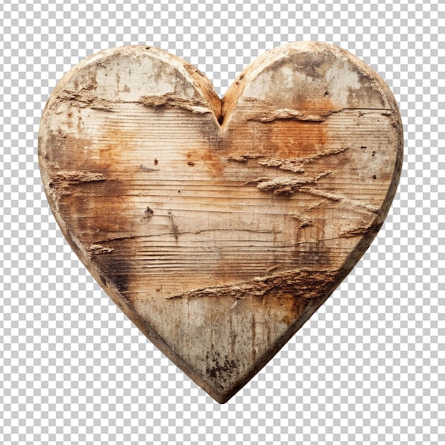 PSD rustic heart transparent background