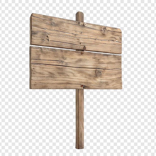 PSD rustic wooden signpost