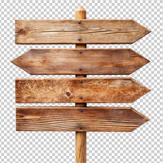 PSD rustic wooden signposts