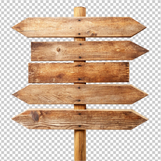 PSD rustic wooden signposts