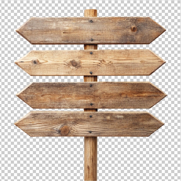 PSD rustic wooden signposts