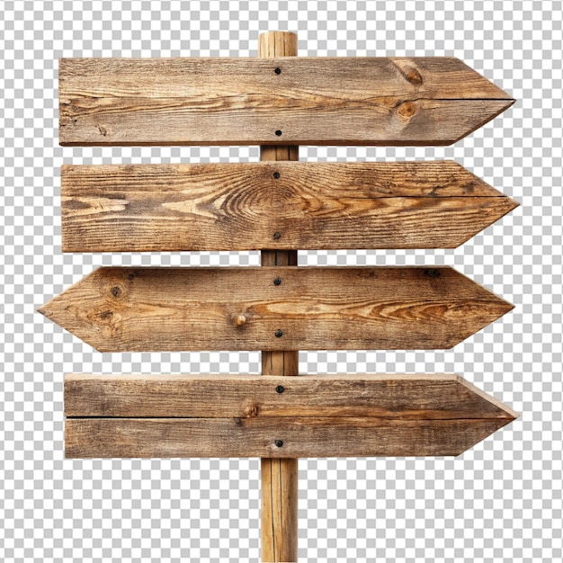 PSD rustic wooden signposts