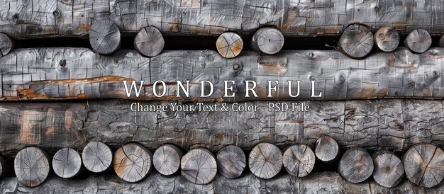 PSD rustic wooden wall texture