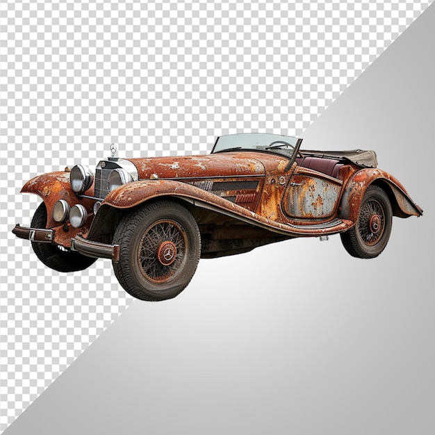 PSD rusty old car png